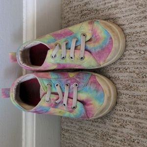 Tie dye kids girls shoes